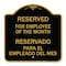 Signmission Reserved for Employee of the Month-Reservado Para El Empleado Del Mes, Black & Gold, BG-1818-23206 A-DES-BG-1818-23206 - alternate 1